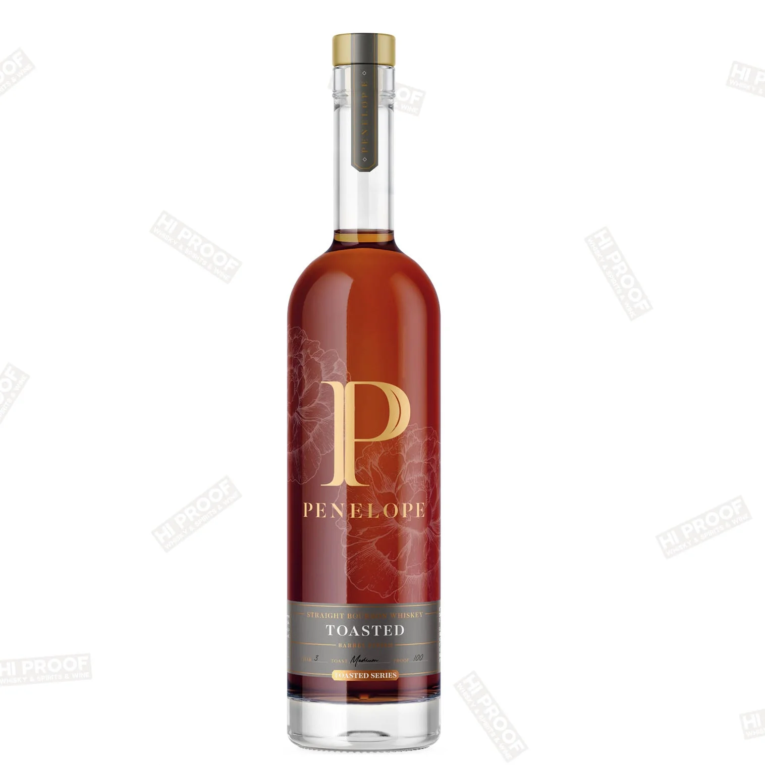 Penelope Toasted Series Straight Bourbon Barrel Strength Whiskey 750ml