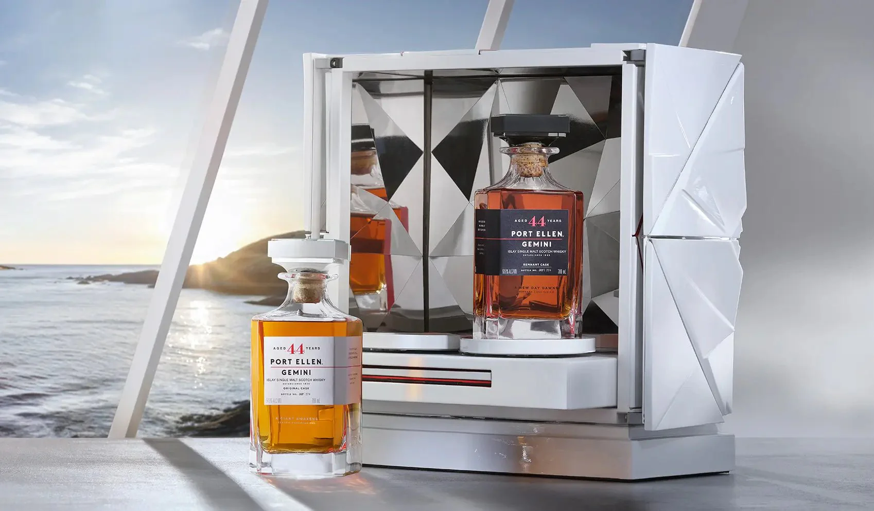 Port Ellen Gemini 1978 Limited Edition 44 Year Twin Whiskies ( 700 ml X 2 )
