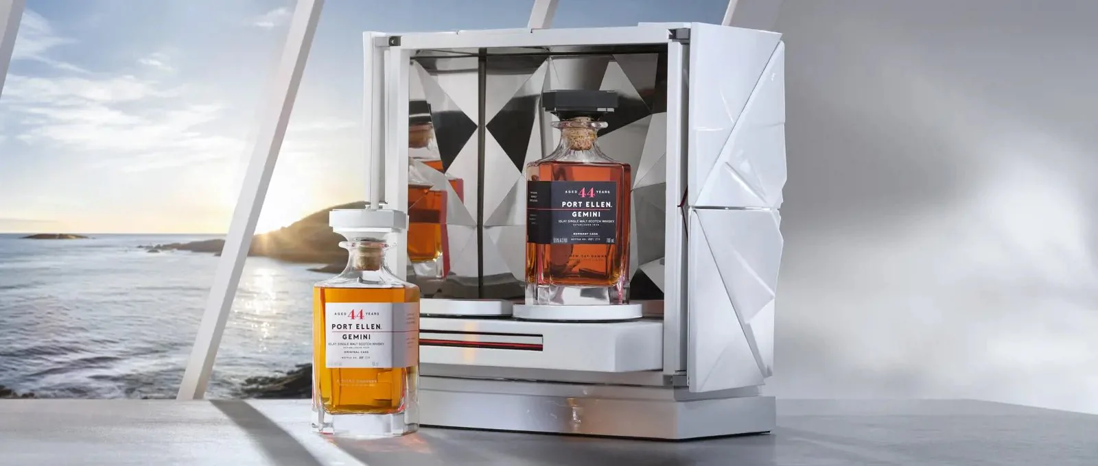 Port Ellen Gemini 1978 Limited Edition 44 Year Twin Whiskies ( 700 ml X 2 ) - Image 4