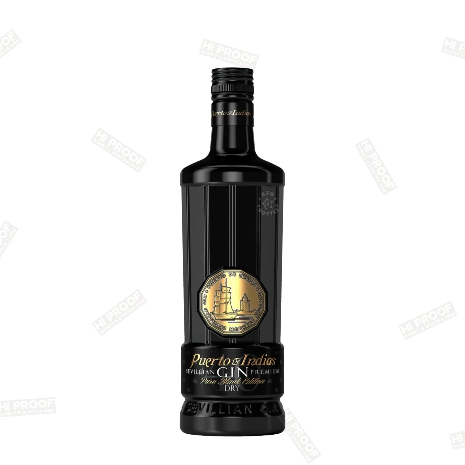 Puerto De Indias Pure Black Dry Gin 750 ml