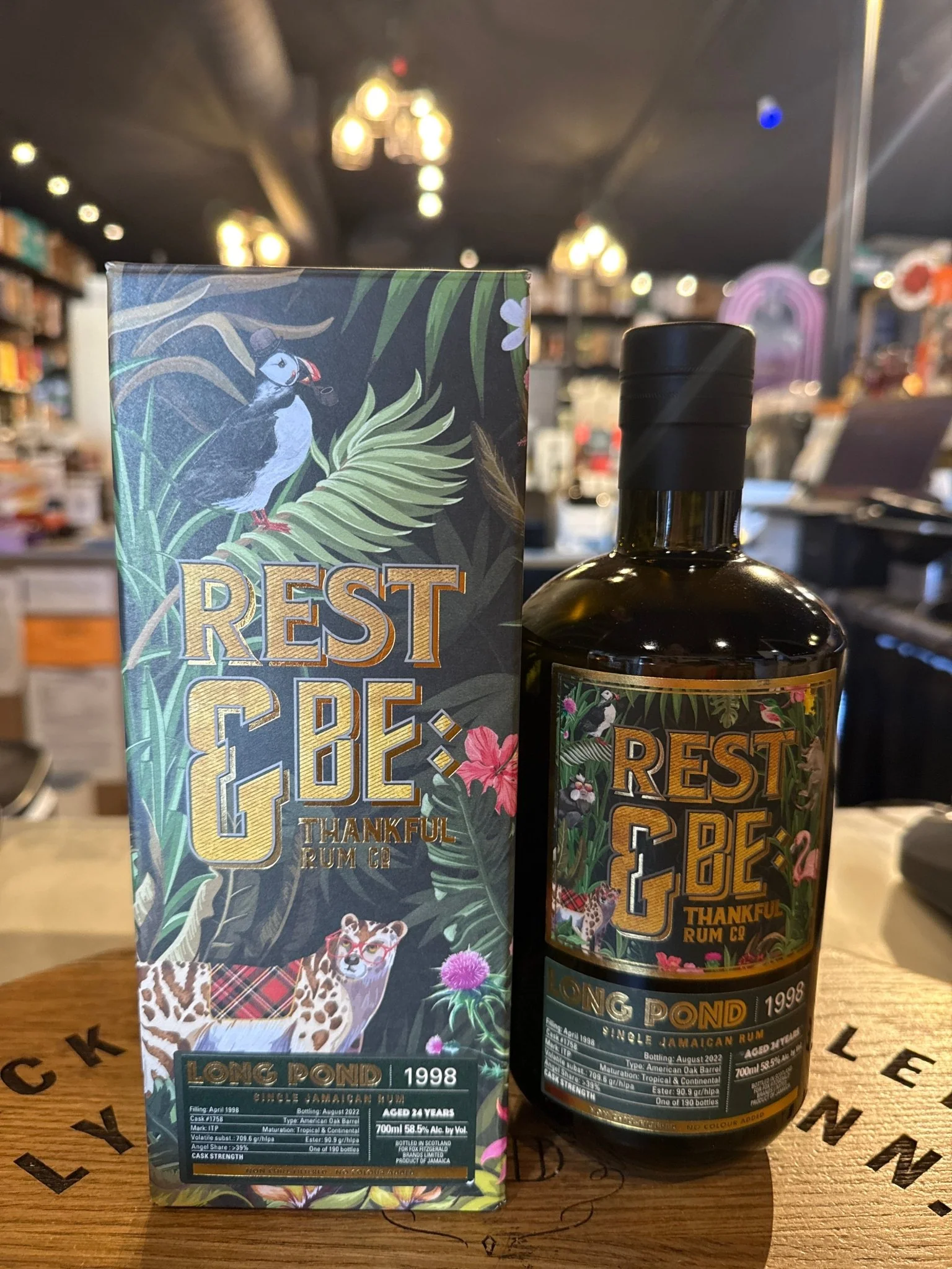 Rest & Be Thankful Long Pond Itp 1998 24 Year Old 58.5% Alc Single Cask #1758 Jamaican Rum 700ml