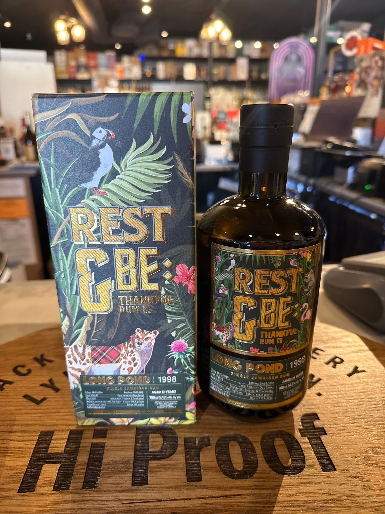 Rest & Be Thankful Longpond 1998 23 Year 57.6% Alc Single Cask Jamaican Rum 700 ml
