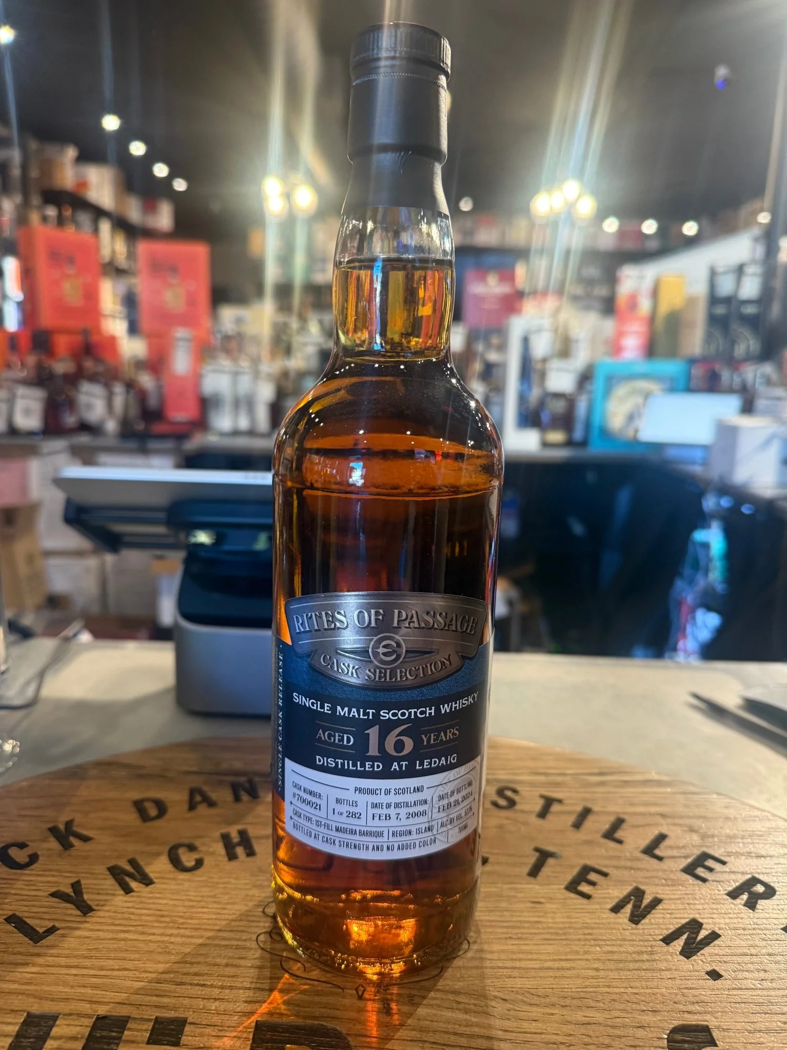 Rites of Passage Cask Selection 16 Year Old "distilled at Ledaig" Cask Number:#700021 Single Malt Scotch Whisky Single Cask Release 700ml