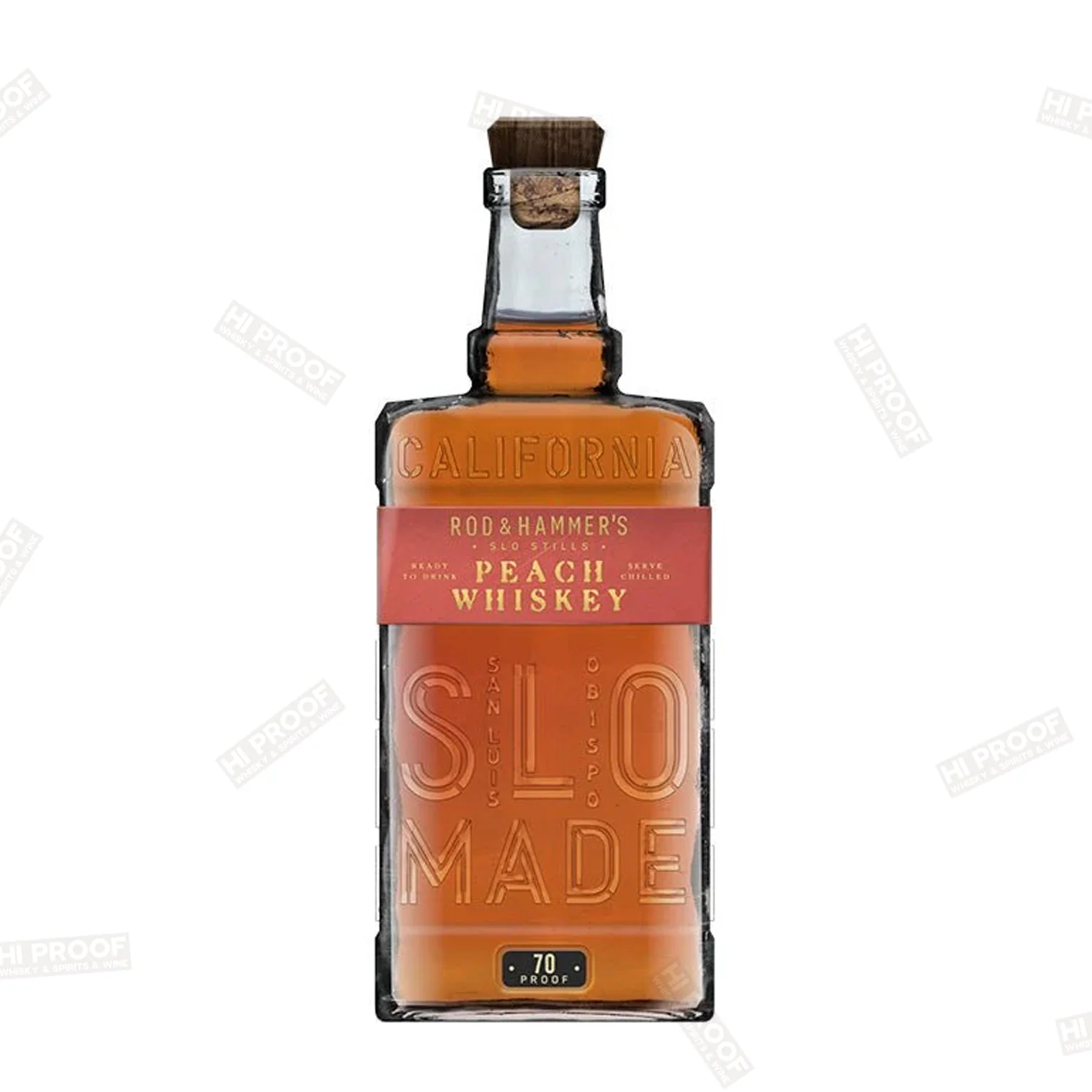Rod & Hammer's Peach Flavored California Whiskey 70 Proof 750ml