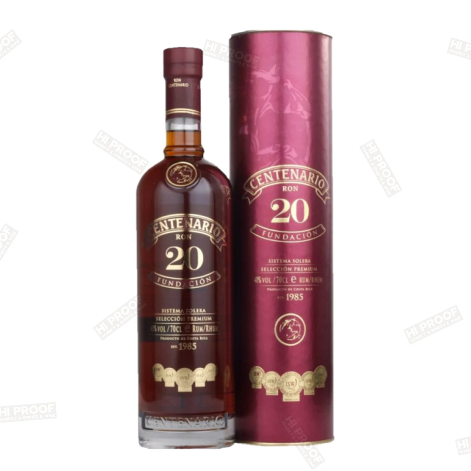 Ron Centenario 20 Year 'fundación' Rum 750ml