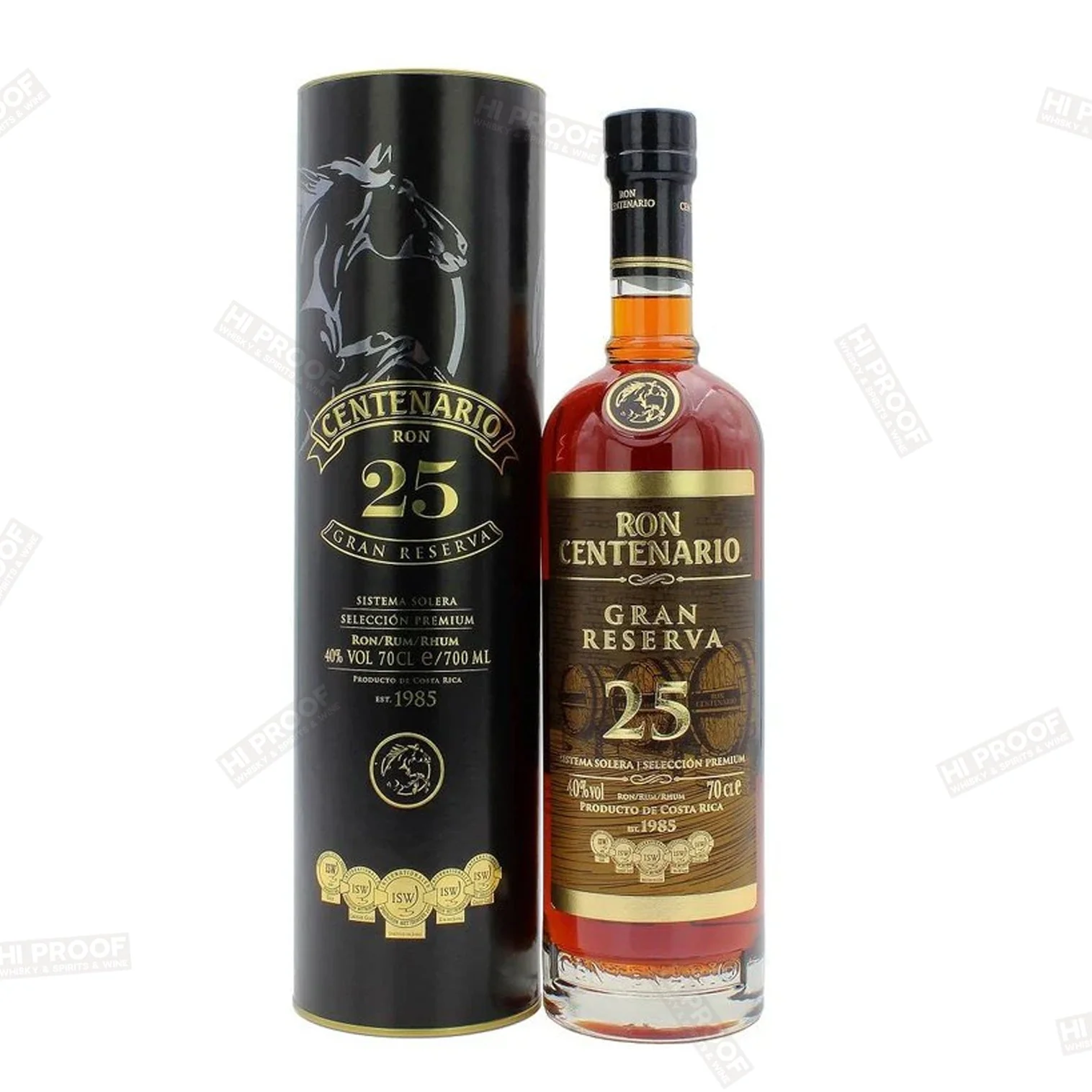 Ron Centenario 25 Year 'gran Reserva' Rum 750ml