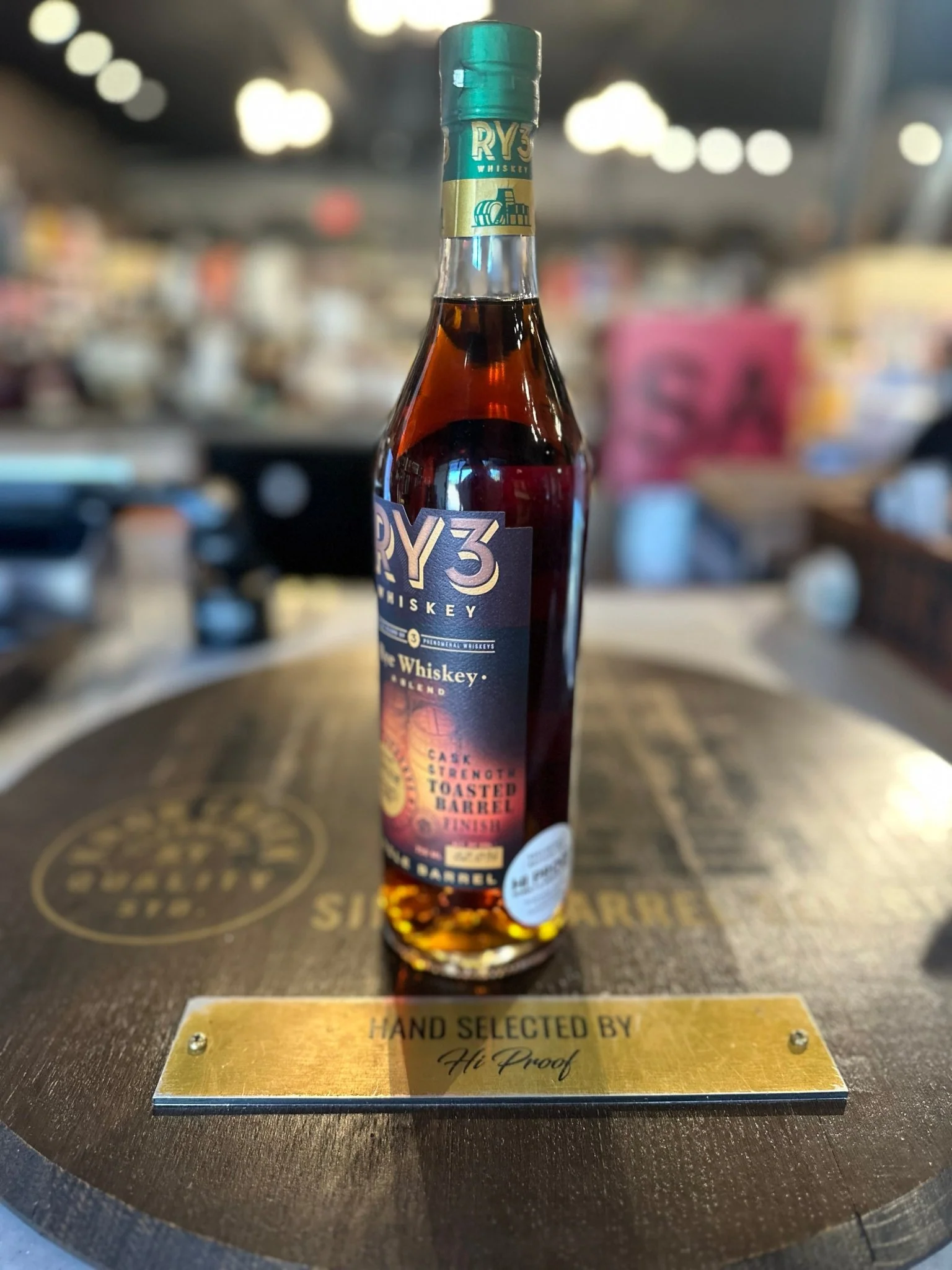 Ry3 Whiskey Hi Proof Store Pick Cask Strength Toasted Barrel Finish Rye Whiskey 750ml - Image 2