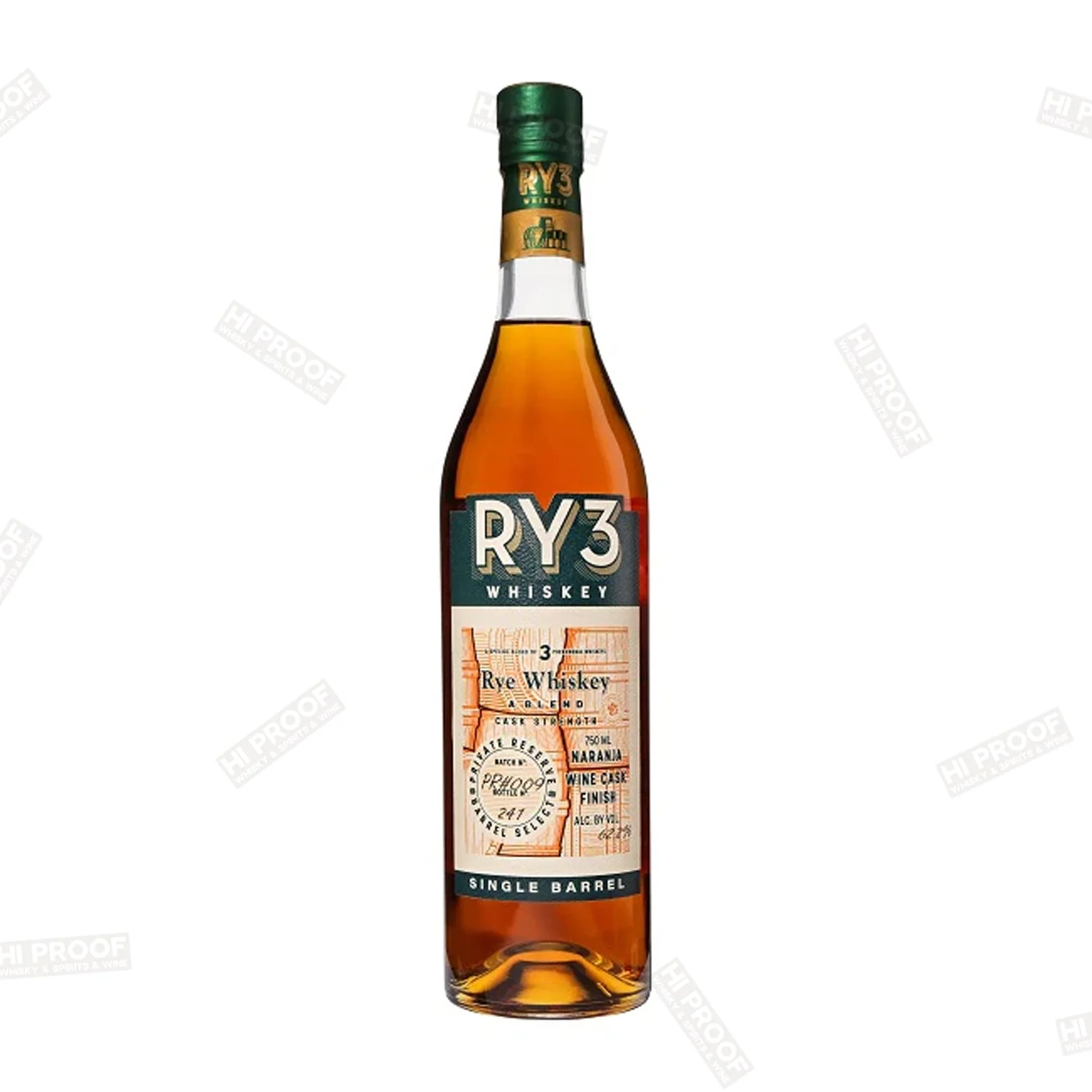 Ry3 Whiskey Naranja Wine Cask Finish 750ml
