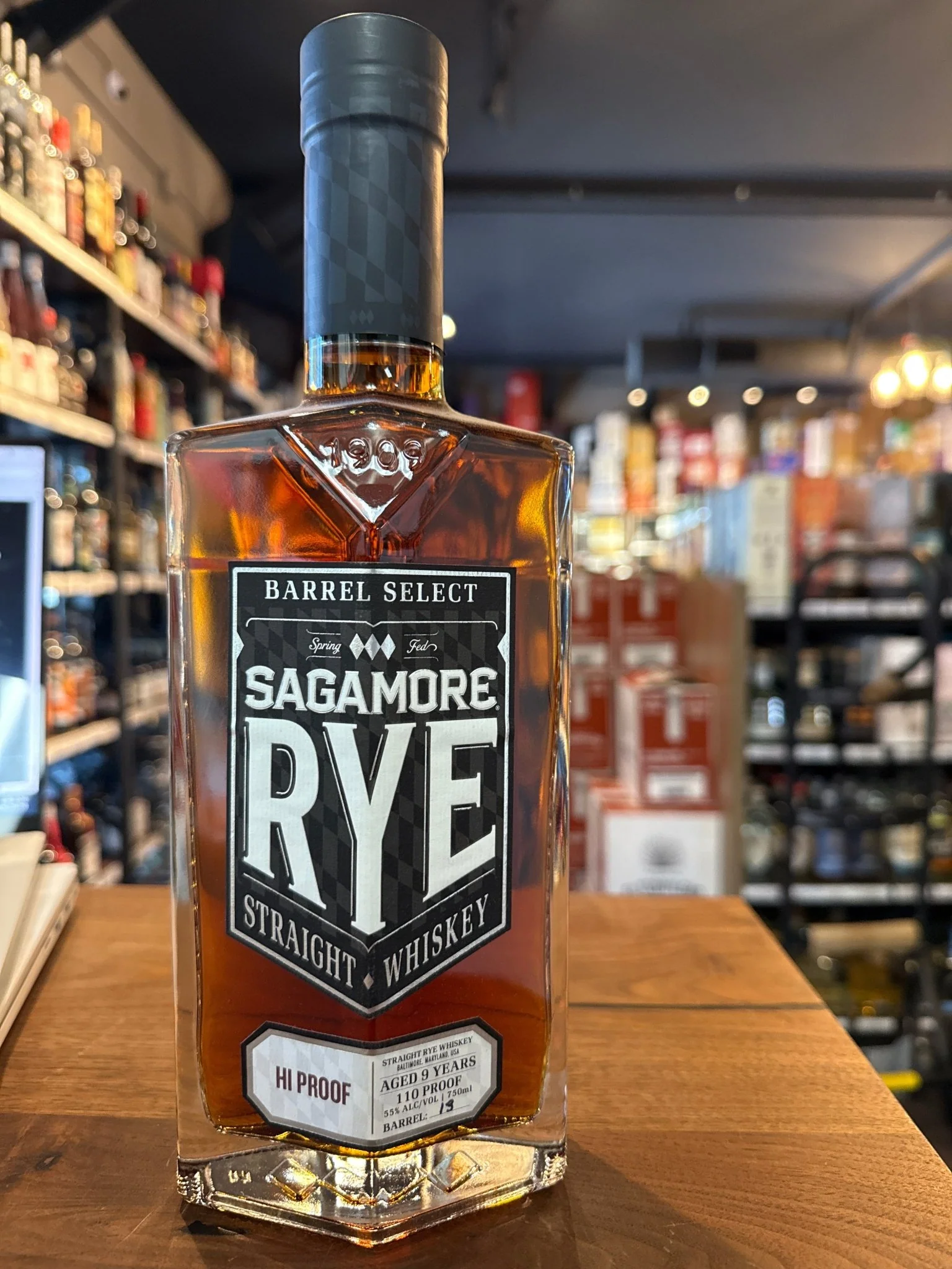 Sagamore Rye Whiskey 9 Year Hi Proof Pick Barrel #13 750ml