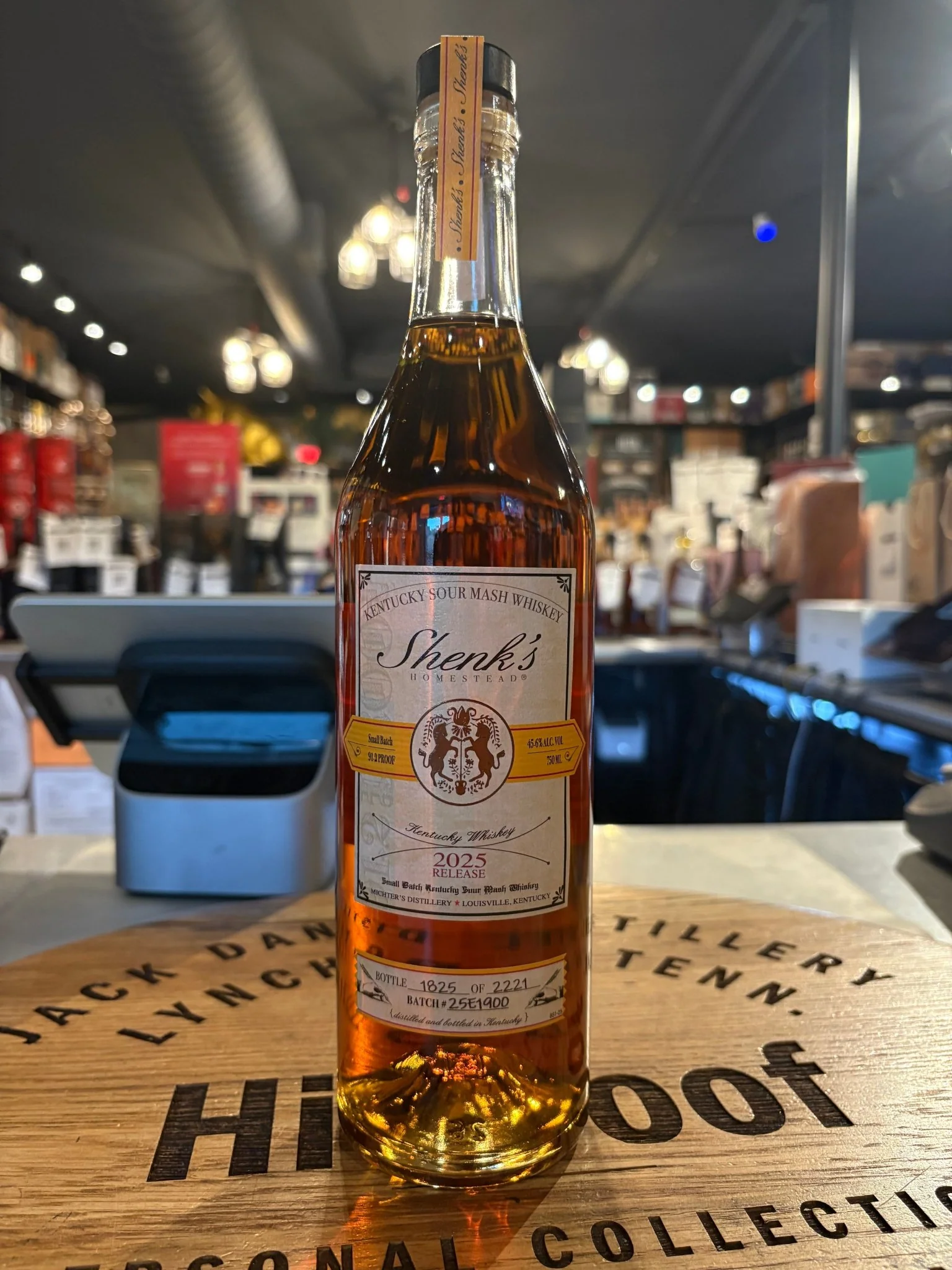 Shenk's Homestead Sour Mash Whisky 2025 Release 91.2 Proof 750ml