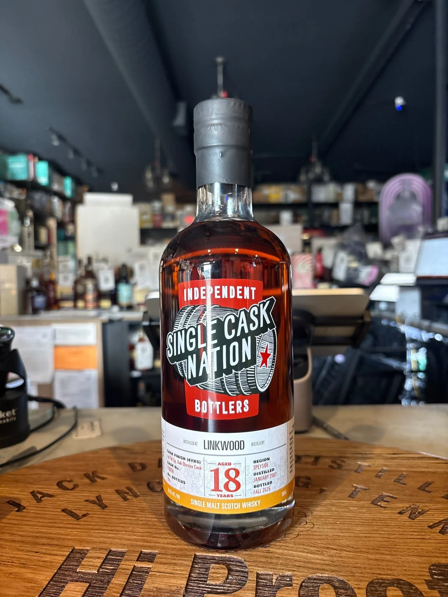 The Single Cask Nation Linkwood 2007 18 Year Old 1st Fill Oloroso Sherry Cask #170936 56.6% Alc 700ml