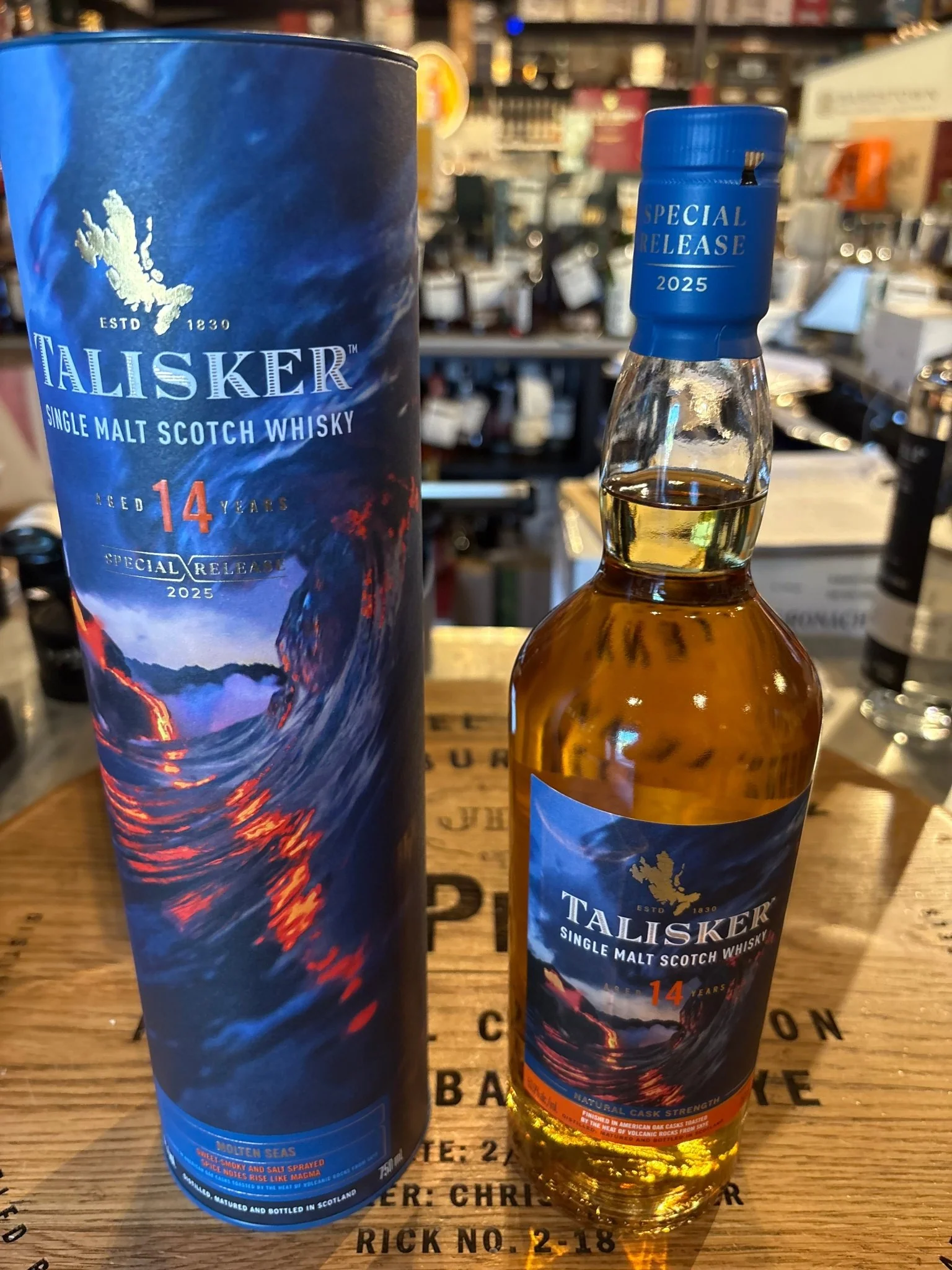 Talisker 14 Year Natural Cask Strength Single Malt Scotch Whisky 750ml 2025 Release