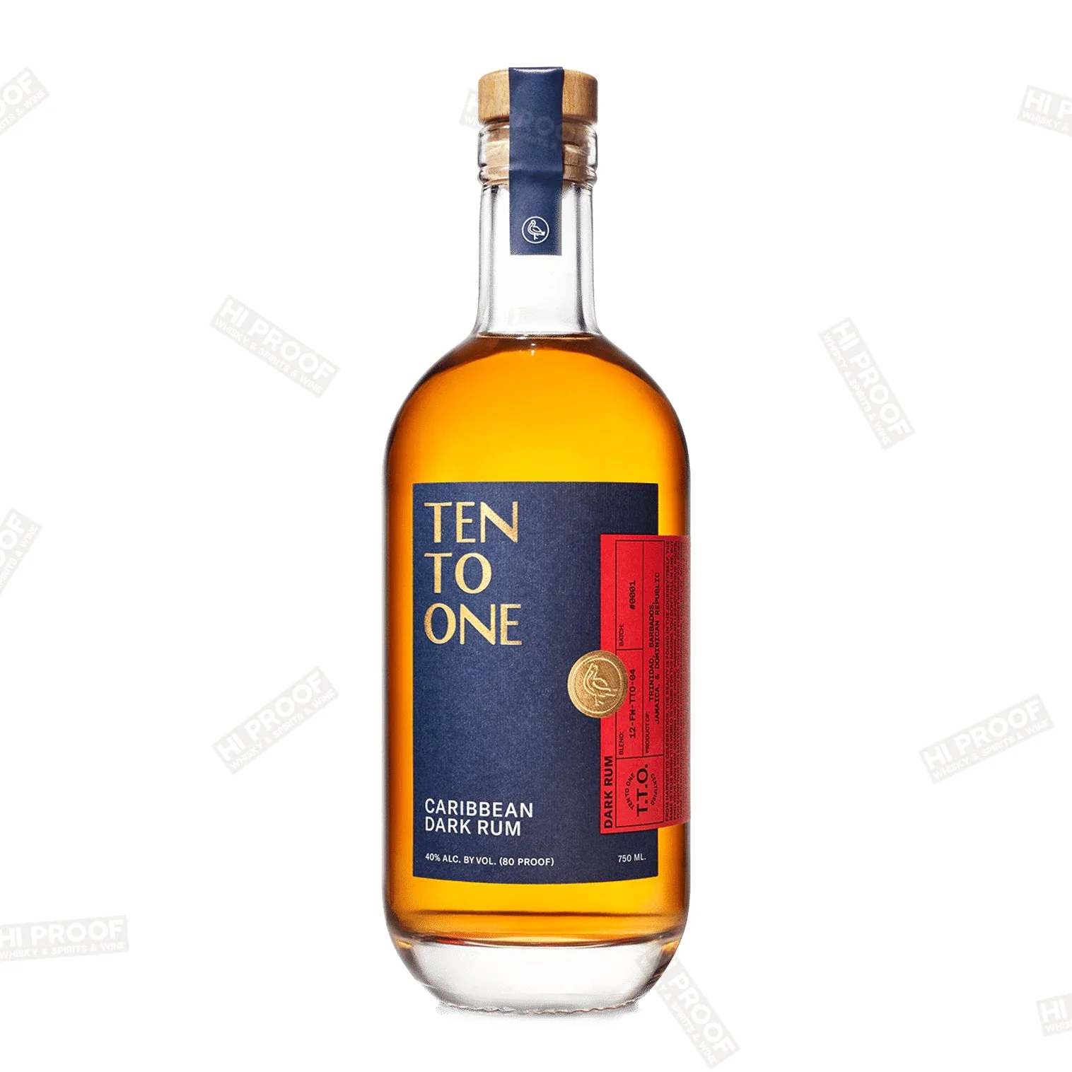 Ten to One Caribbean Dark Rum 750ml