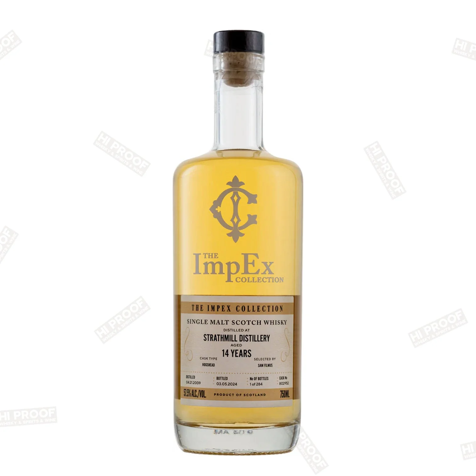 The Impex Collection Strathmill Distillery 2009 14 Year Old Single Malt Whisky 750ml