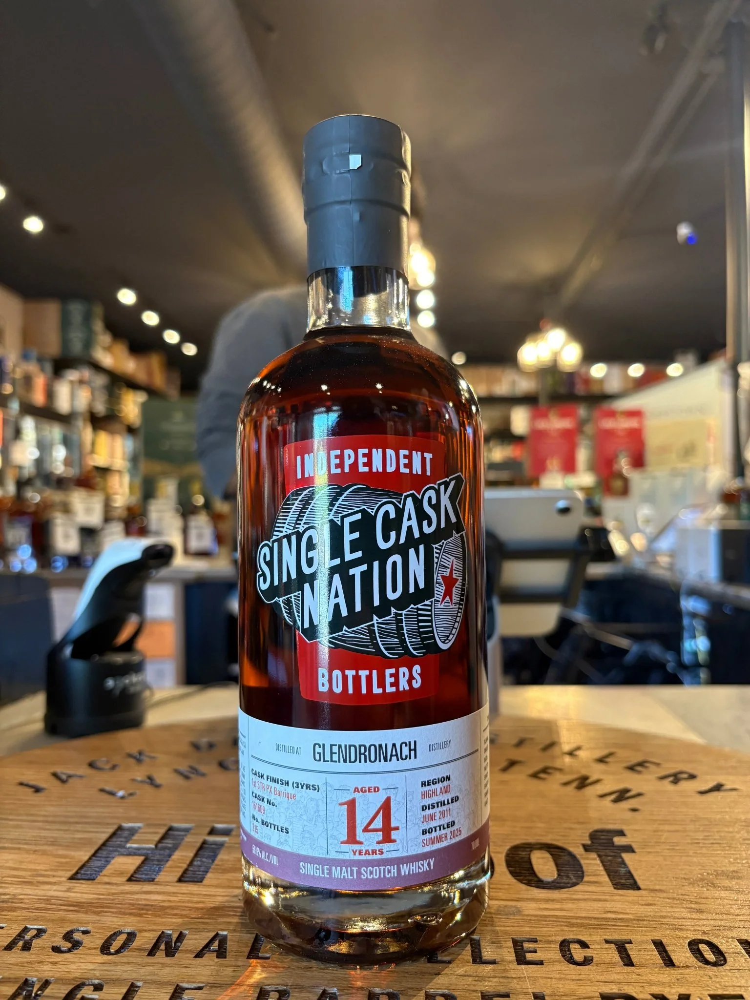 The Single Cask Nation Glendronach 14 Year 59.6% Alc Single Malt Scotch Whisky 700ml