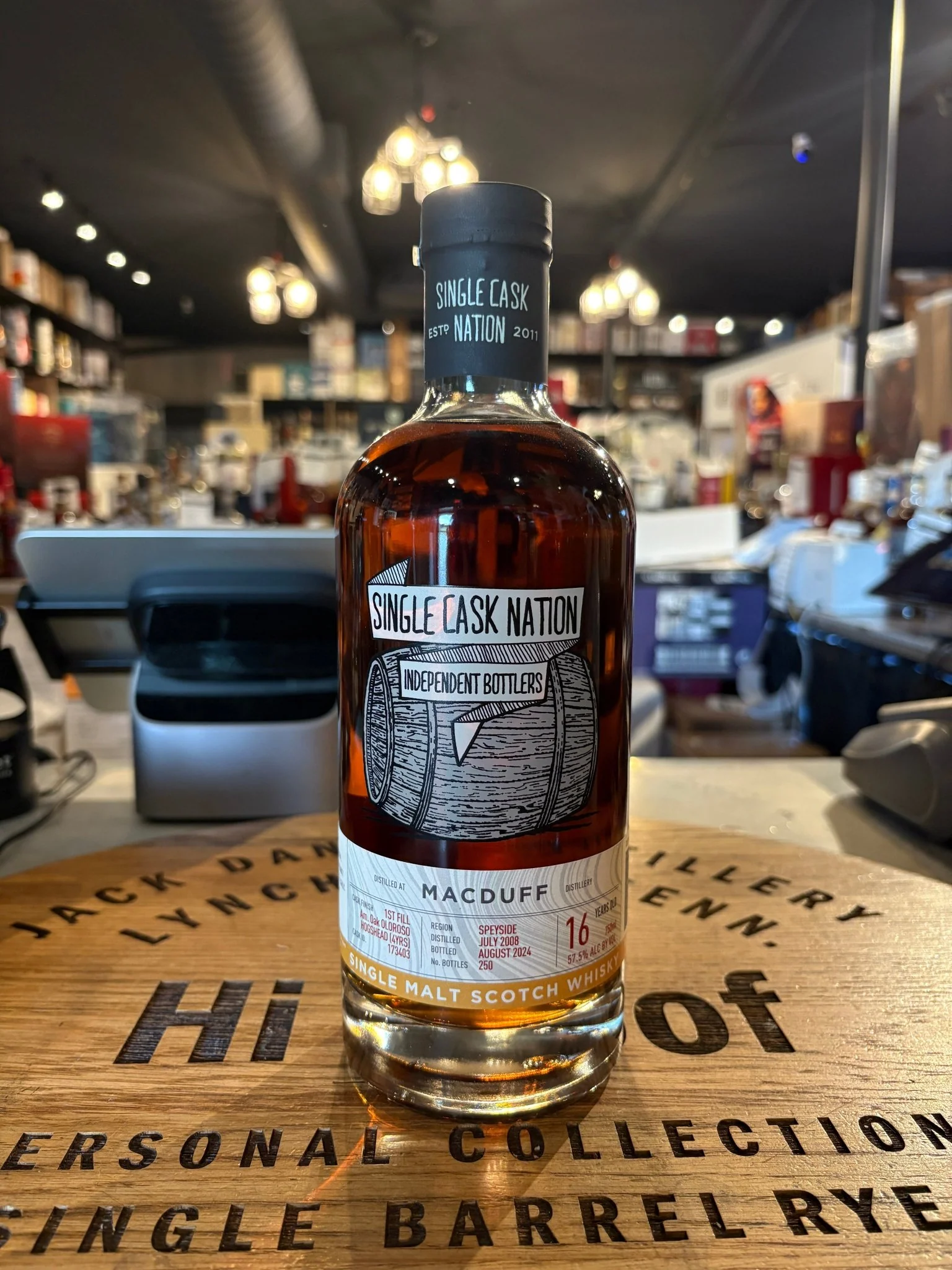 The Single Cask Nation 2008 Macduff 16 Year Cask# 173403 57.5 % Alc Single Malt Scotch Whisky 750ml