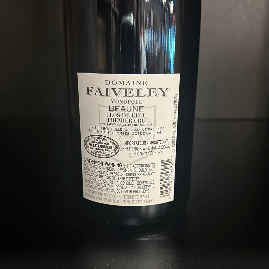 2019 Domaine Faiveley Pinot Noir Beaune 1er Cru Clos De L'ecu Monopole Red Burgundy (750 ml) - Image 2