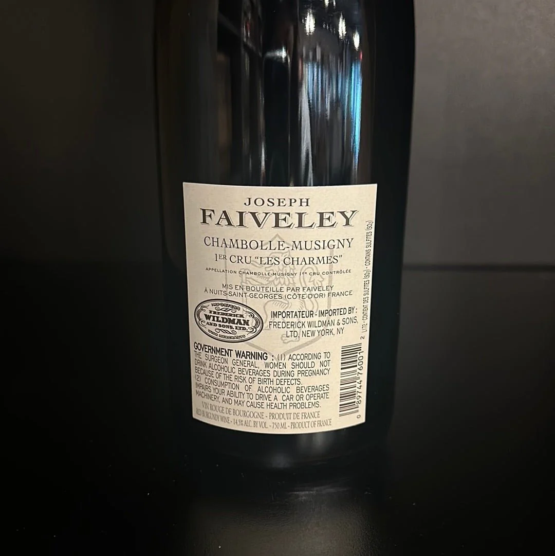2019 Joseph Faiveley Chambolle-musigny 1er Cru "les Charmes" - Image 2