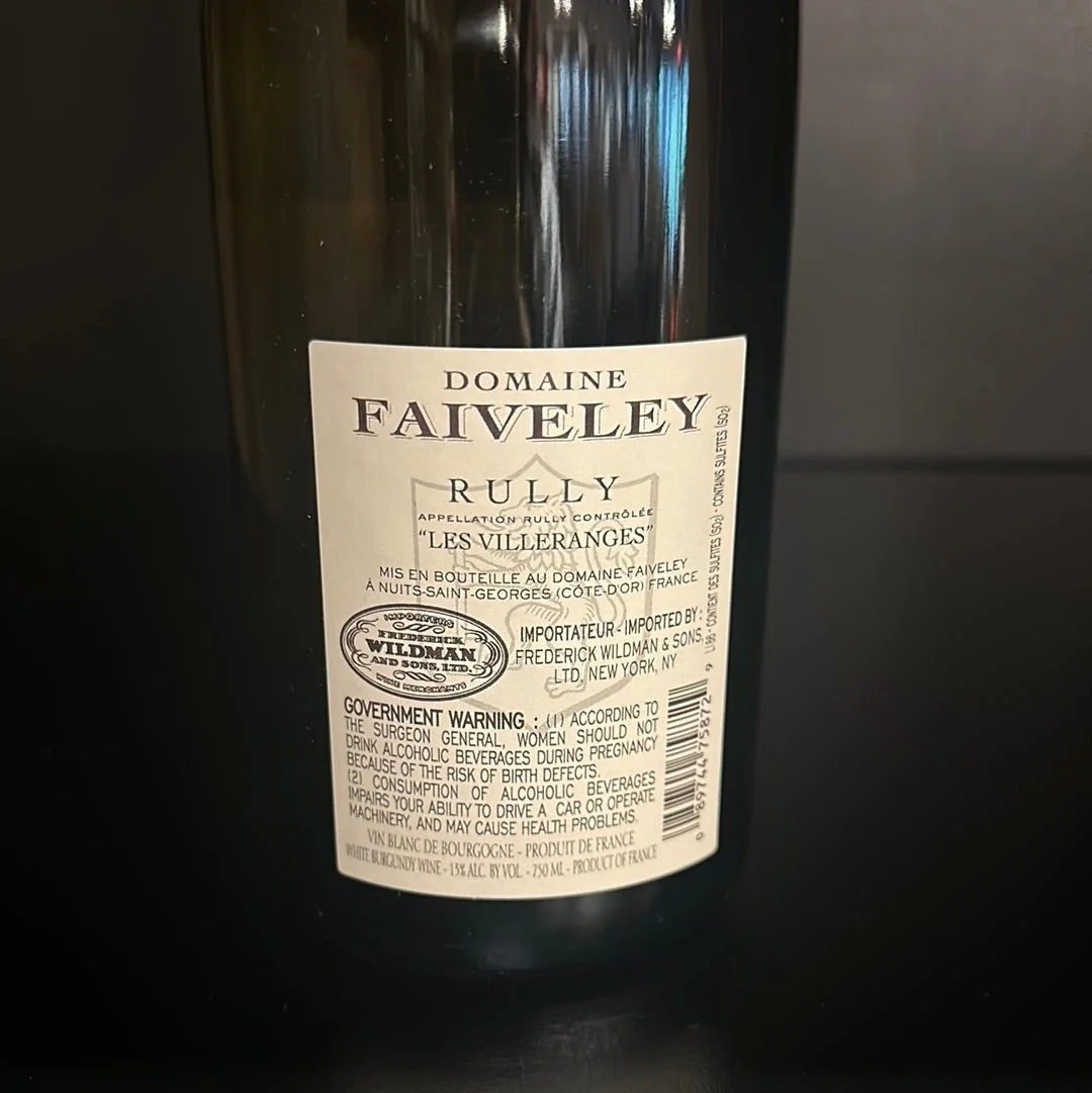 Domaine Faiveley - Rully Les Villeranges Blanc 2020 - Image 2
