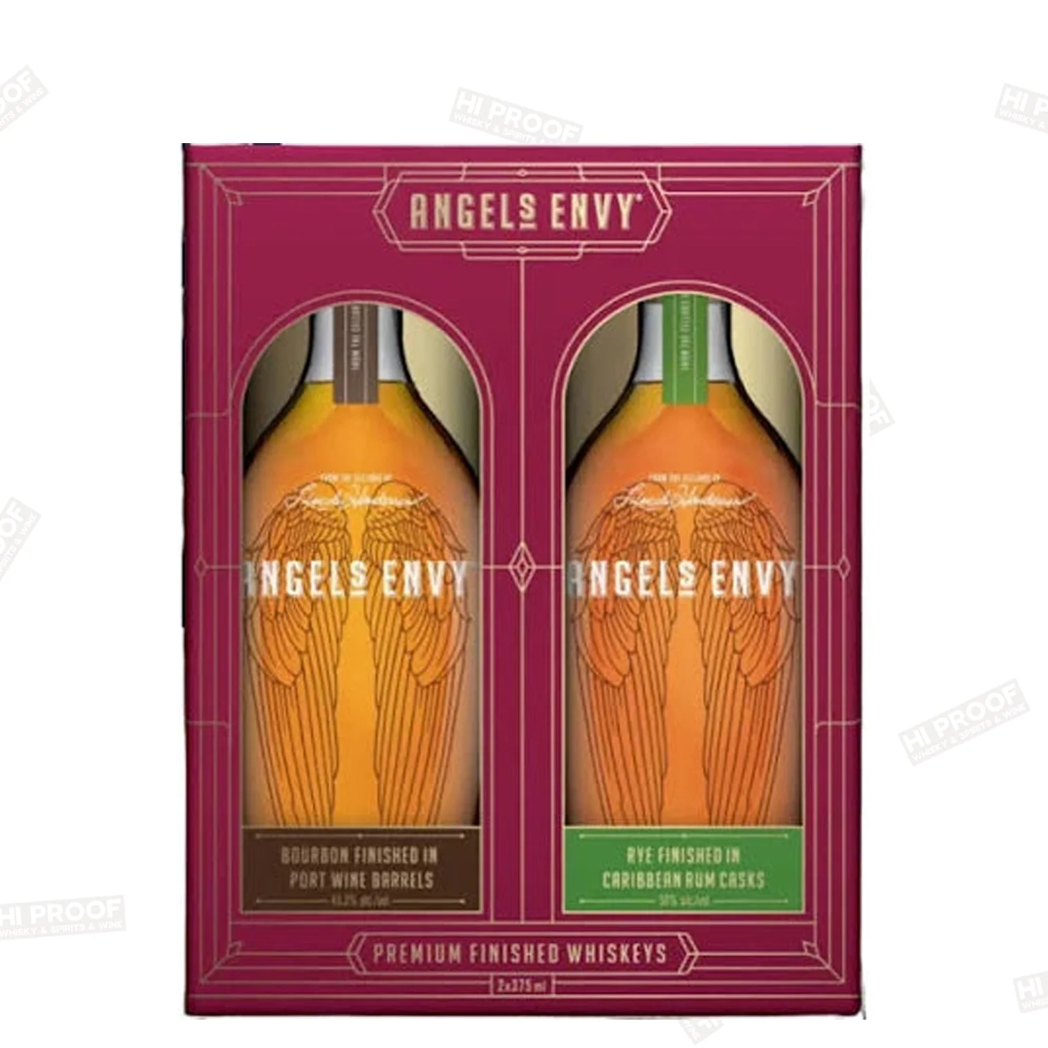 Angel's Envy Bourbon & Rye 375ml Gift Set