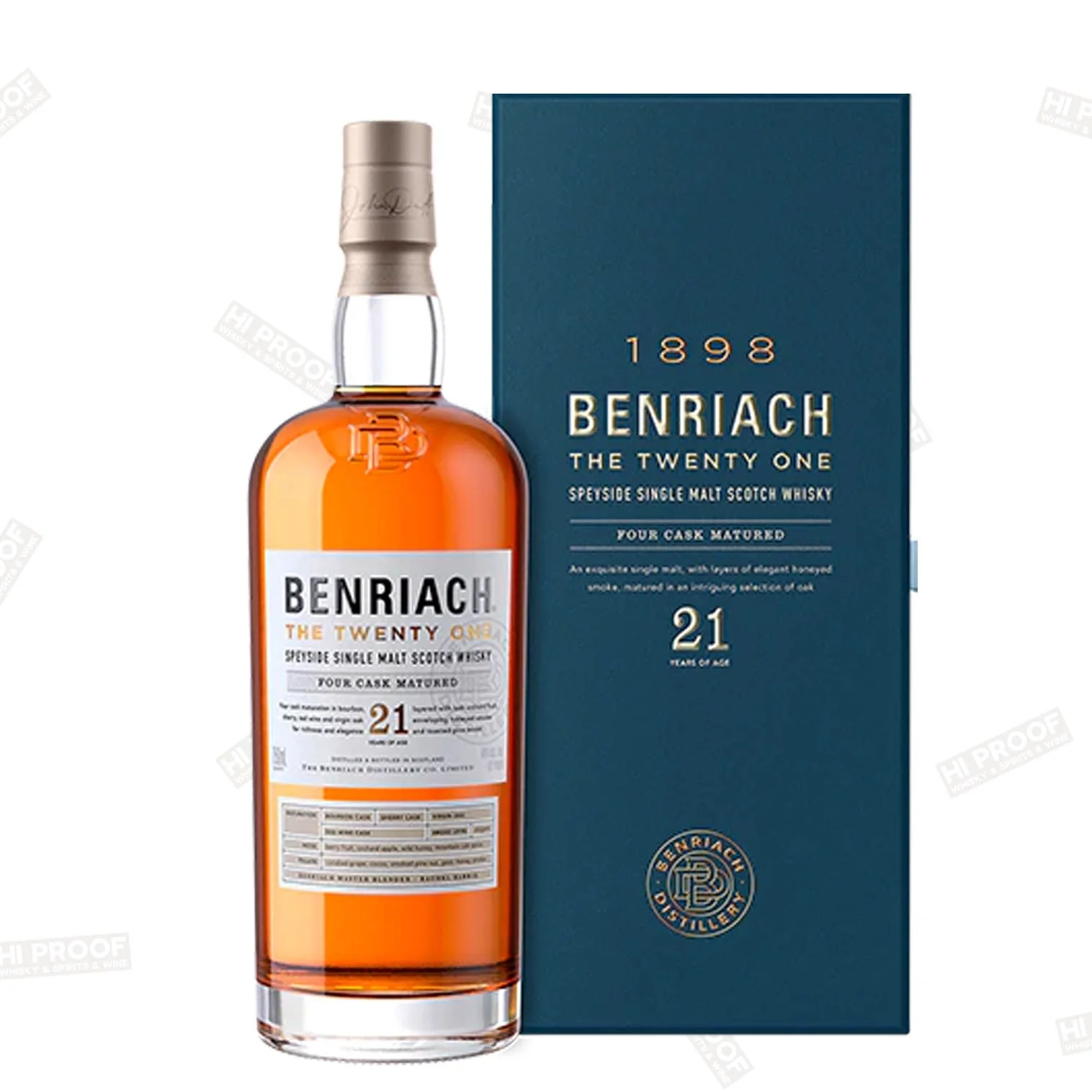 The Benriach Four Cask Maturation 21 Year Old Single Malt Scotch Whisky
