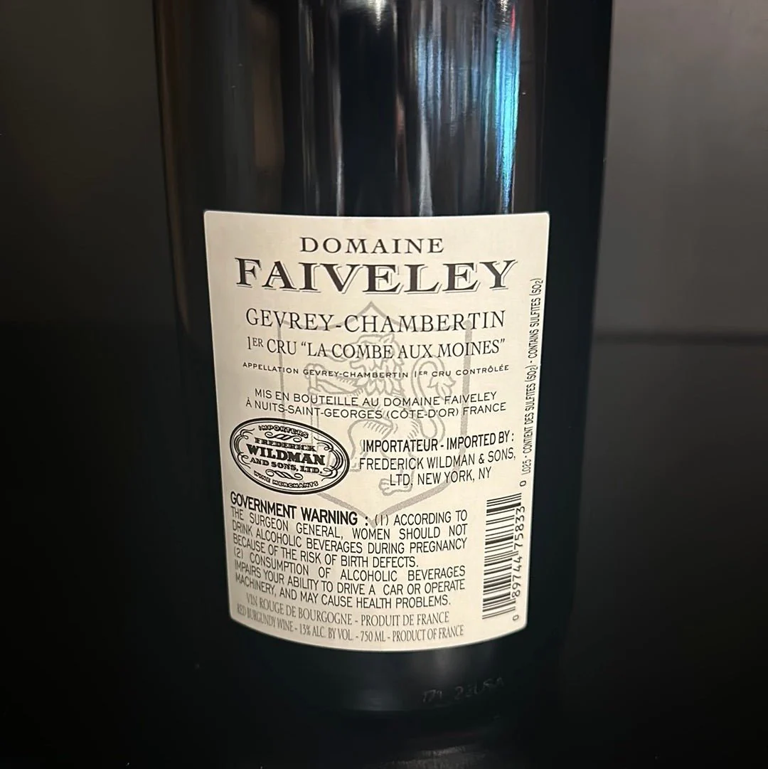 2020 Domaine Faiveley Gevrey-chambertin Premier Cru “la Combe Aux Moines” - Image 2