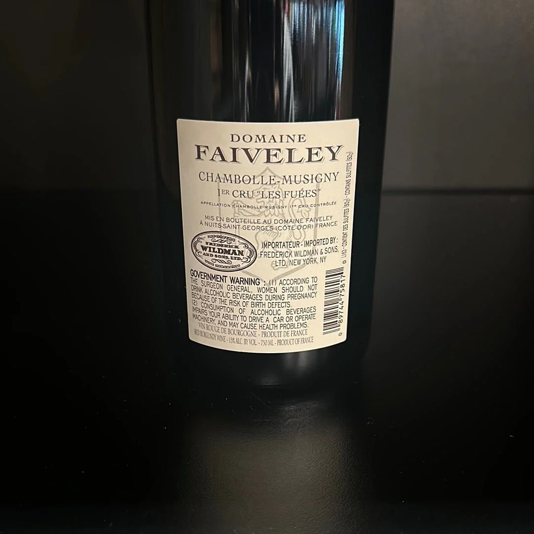 2020 Domaine Faiveley Chambolle Musigny Les Fuees Premier Cru - Image 2
