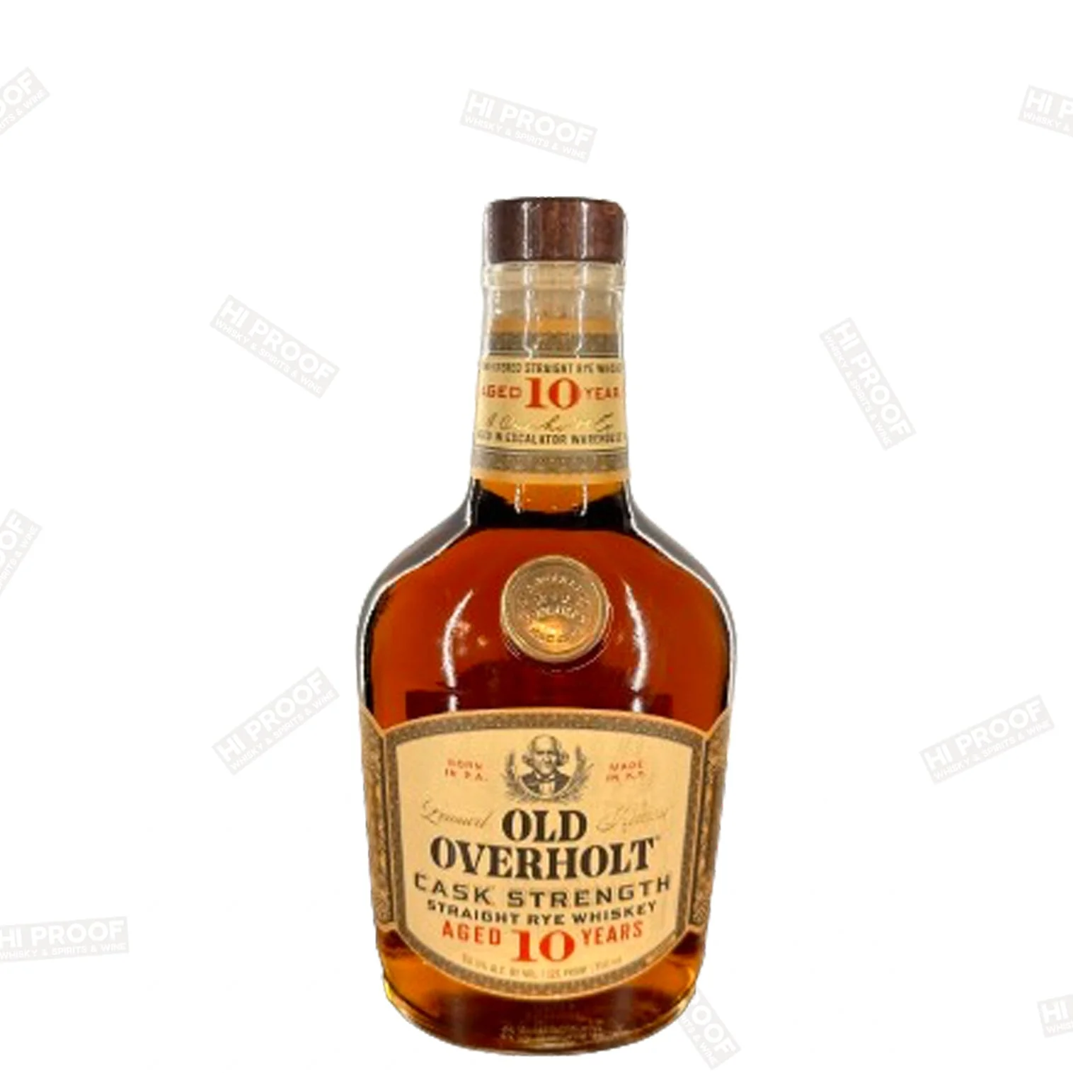 Old Overholt 10 Year Cask Strength Straight Rye Whiskey 750ml