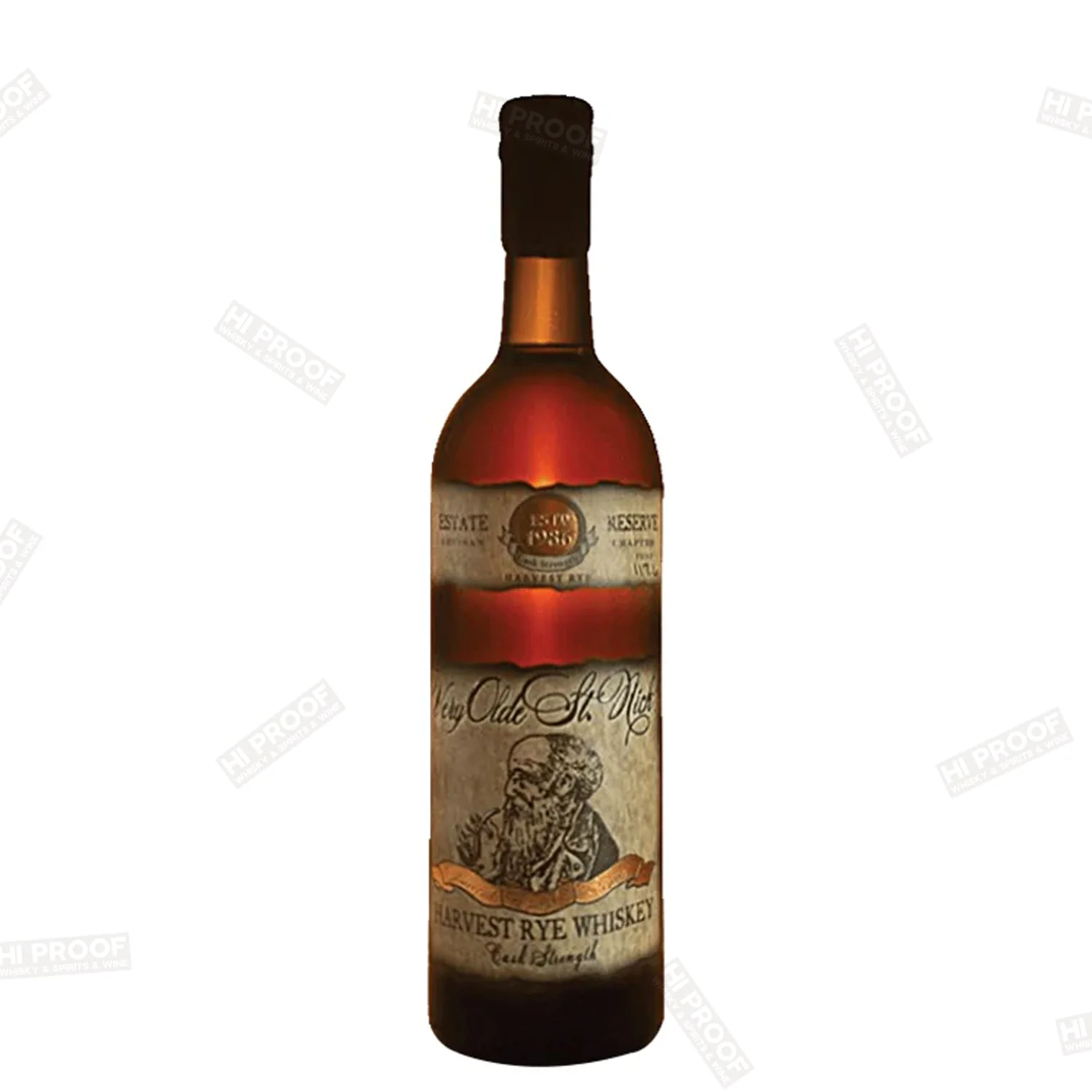 Very Olde St. Nick Harvest Cask Strength Rye Whiskey 750ml