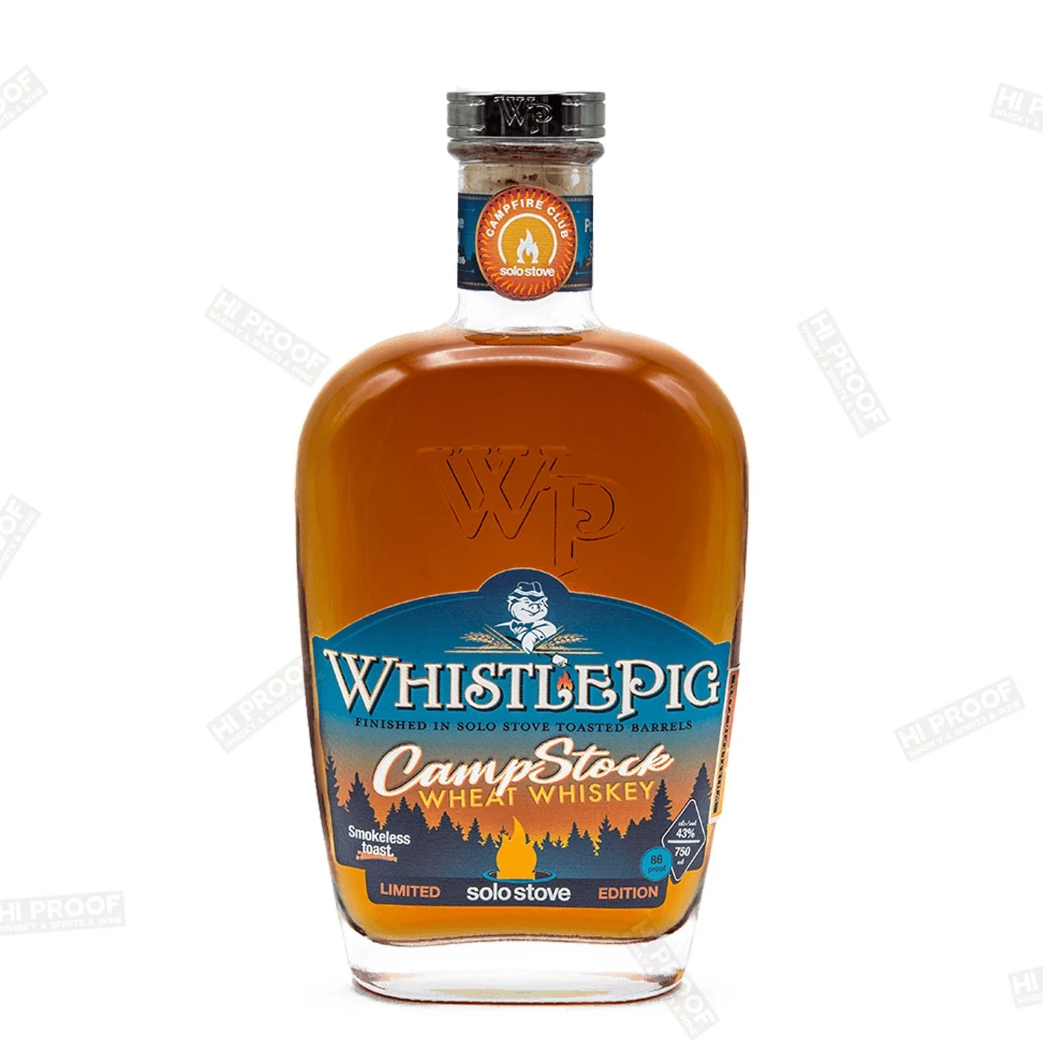 Whistlepig Camp Stock Limited Edition Wheat Whiskey Solo Stove 750ml