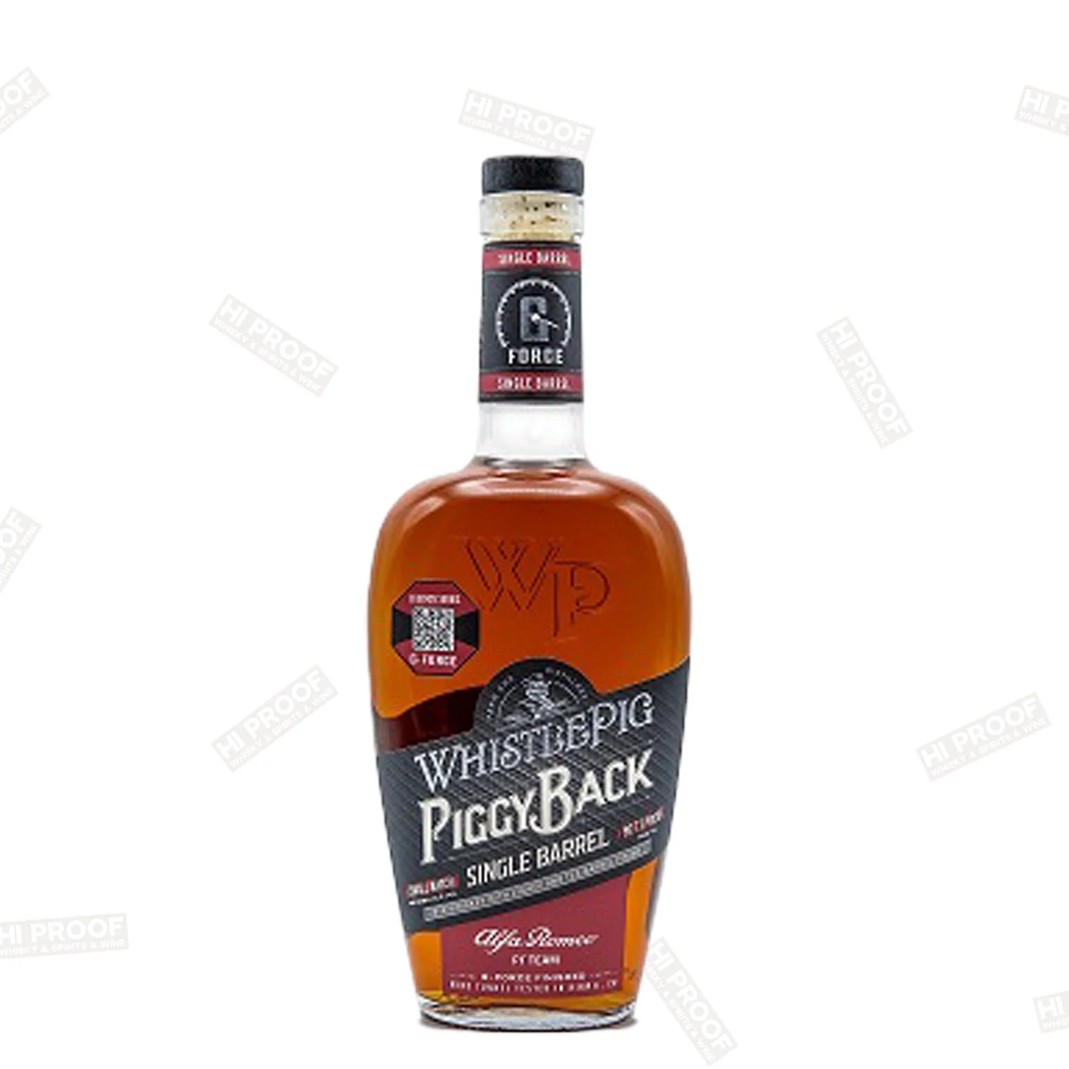 Whistlepig Piggy Back Single Barrel Alfa Romeo F1 Team Rye Whiskey 750ml