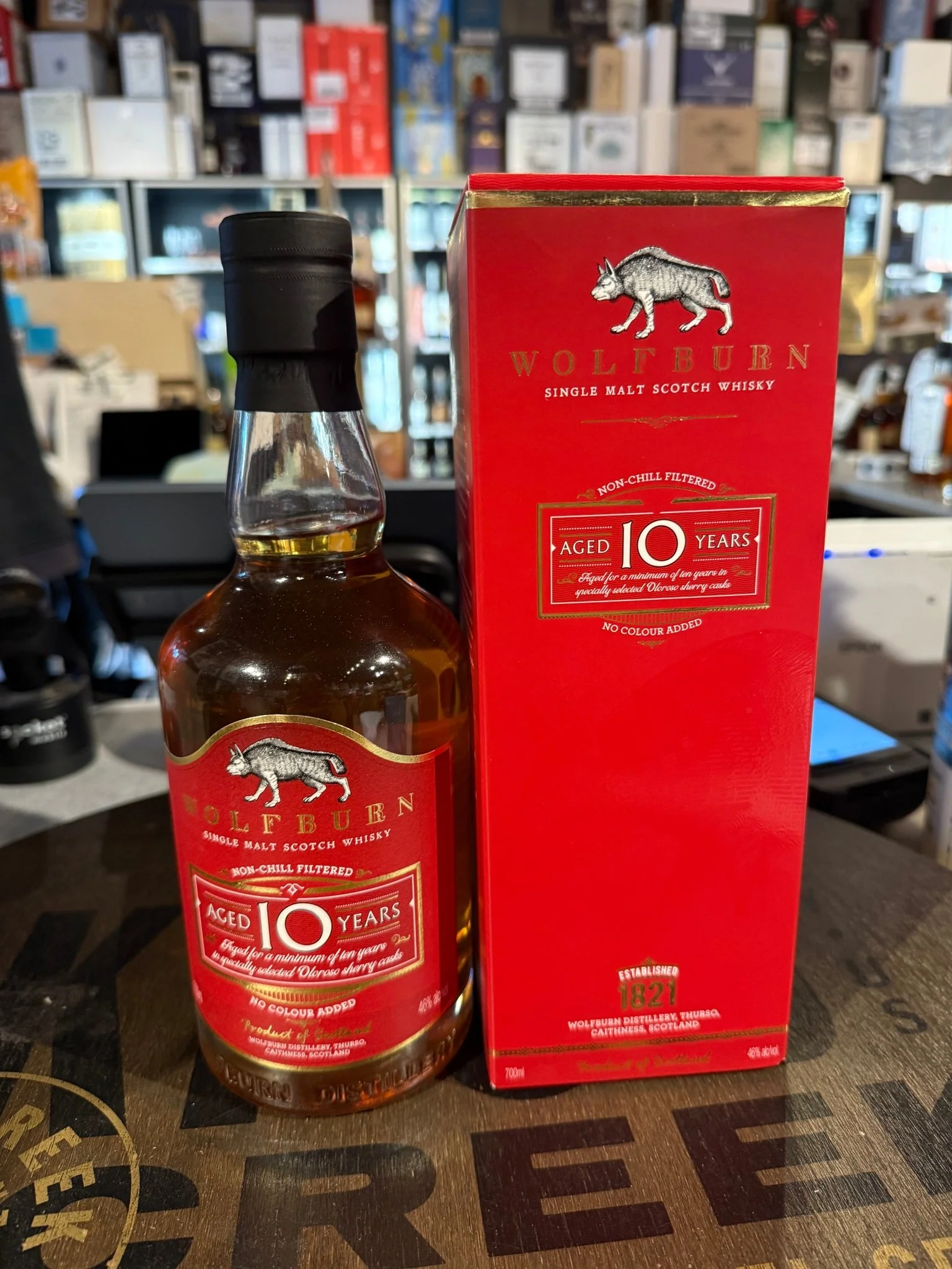 Wolfburn 10 Year Single Malt Scotch Whisky 46% Alc 700ml